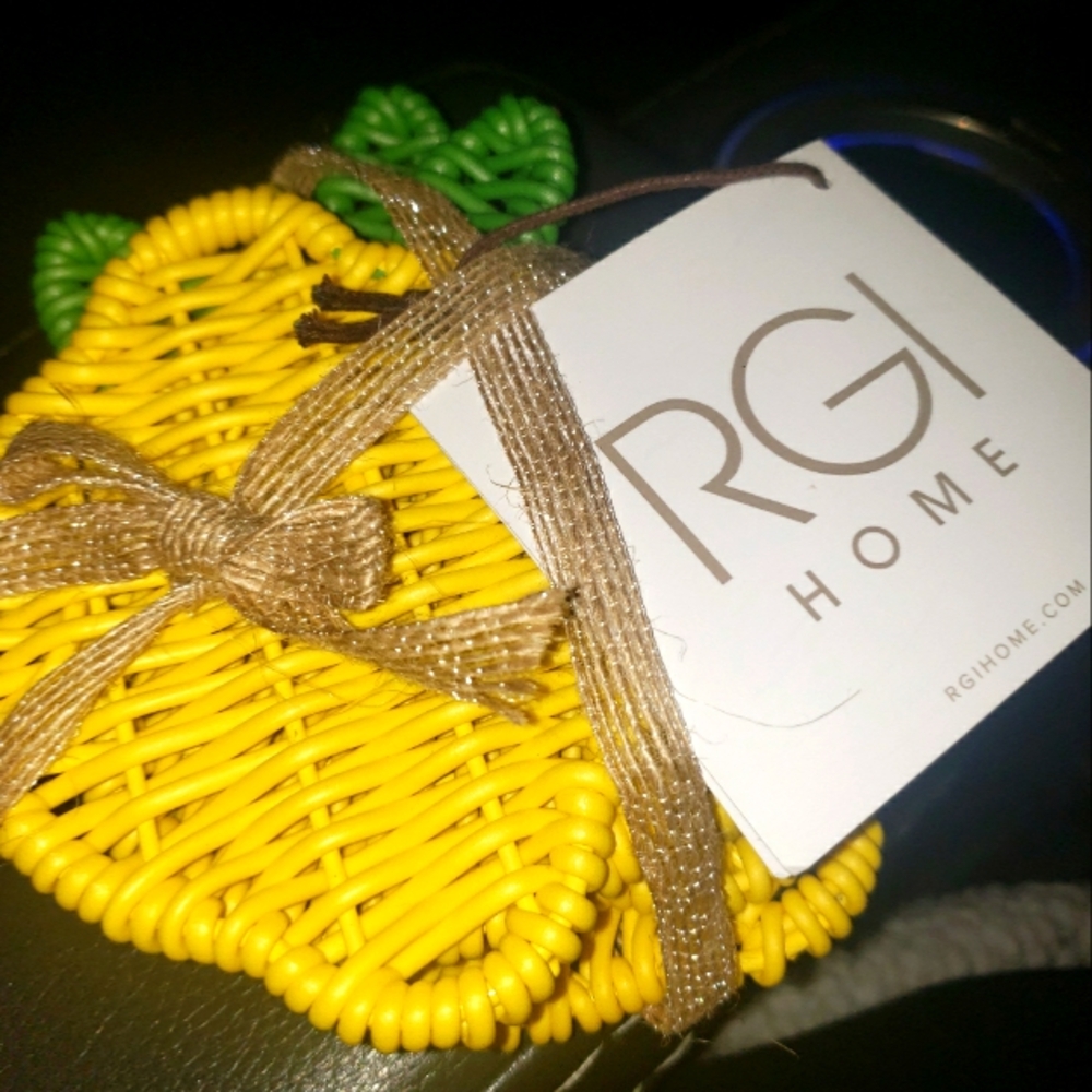 RGI Lemon Shaped Coasters NWT